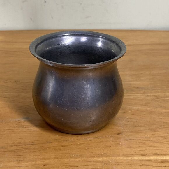 Vtg WEB Pewter 3-inch Creamer & Covered Sugar Serving Set #1137 Rustic Elegance - Picture 12 of 16